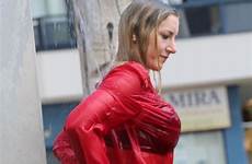 wet look dress shower leather shirt liz sexy women messy skirt red jacket outfit google sea girl choose board