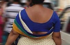 saree aunty aunties sarees auntie vk backless