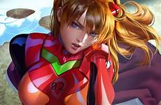 asuka evangelion langley neon soryu targata protagonista statuetta ultimo prepara guidare splendido