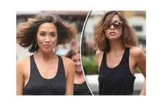 myleene klass ending playsuit floral legs never shows off express she london lets nipples stage centre take her