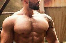 pecs bearded muscular hombres camisa tarchetti male hunks musculosos bear guapos scruff biceps scruffy jeans nipples
