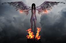evil angel dark female wallpaper demon woman beauty pixabay donate