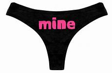 thong slutty mine panties funny sexy bachelorette panty naughty lingerie womens gift party