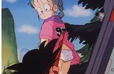 bulma scene dragon ball anime perverted goku every episode original shot skirt her underwear she