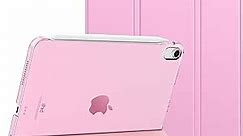 MoKo for iPad Air 6th Generation 11 Inch Case M2 2024/ iPad Air 5th Gen Case 2022/ iPad Air 4th Gen Case 2020,iPad Air 11'' Case with Translucent Hard Back Cover,iPad Air 6/5/4 Case,Nosegay Pink
