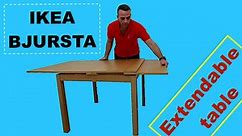 Ikea BJURSTA Extendable table assembly instructions