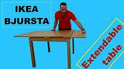 Ikea BJURSTA Extendable table assembly instructions