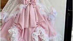 This blush pink lolita dress for a little girl is a vision of pure sweetness and whimsy #vintagefashion#lolita | Sugar- Kissed