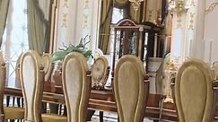 Gold dining room 😍 price photos 👇... - Classical Interior