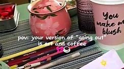 Art + Coffee ☕️🤎 #cozycafe #drawwithme #colourwithme #coffee #colouredpencil