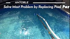 ANTOBLE Pool Hose for Intex 1.25" Diameter Above Ground Pool Pump Hoses Replacement Accessory 59" Long 1-1/4 Swimming Pool Filter Pump Hoses 607 637 With 4 Metal Clamps, 2 Pack