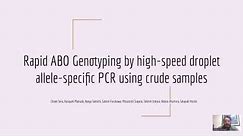 Advancements in ABO Genotyping