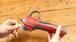 Restoration Of Electric Pruning Shears And Make a 33 Volt Lithium Battery For It