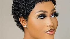 Yargel Hair Glueless Wear and Go Wig Short Curly Human Hair Wigs for Black Women None Lace Front Glueless Short Curly Wigs for Daily Party Use