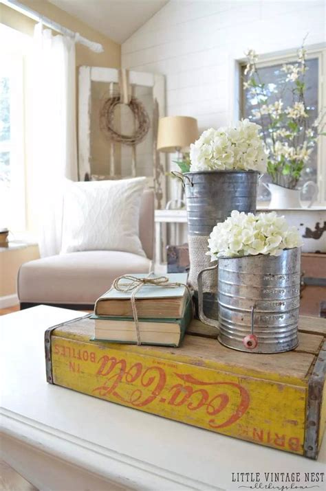 This table serves as storage for floor cushions which provide extra seating! Spring Coffee Table Decor! See How They Did It!