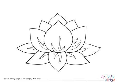 What is the significance of the lotus flower? Lotus Flower Colouring Page