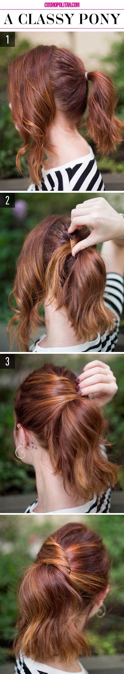 Perfect for school, college, work or lazy days, these ar. 15 Super-Easy Hairstyles for Lazy Girls Who Can't Even ...