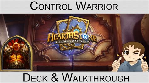 Today, the deck is hearthstone control warrior warrior. Hearthstone - Control Warrior Deck - with Commentary - YouTube