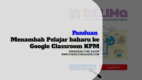 Google classroom is a free web service developed by google for schools that aims to simplify creating, distributing, and grading assignments. Panduan Menambah Pelajar baharu ke Google Classroom KPM ...