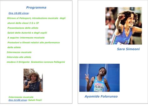 Voleva danzare sara, e come darle torto. Fidenza: "Generazioni olimpiche a confronto": Sara Simeoni ...