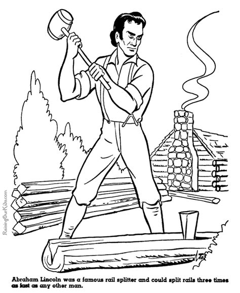 This abraham lincoln coloring pages will helps kids to focus while developing creativity, motor skills and color recognition. Lincoln's Birthday coloring pages 2015