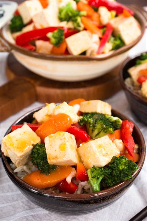 The sauce usually contains beef stock or beef. Broccoli Brown Sauce With Tofu Calories : Honey Ginger ...