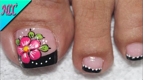 Vídeo de uñas decoradas sencillas para pies. Disenos De Flores Para Unas De Pies