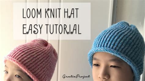 Free patterns, tutorials and more for all loom knitters of any level! Loom Knit Hat Easy Tutorial - YouTube