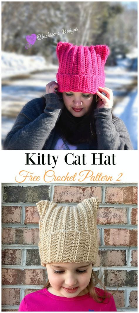 I wanted to make this hat for my 6 yr old do you have a pattern for a child sized. Fun Free Adult Cat Hat Crochet Patterns DIY Instructions
