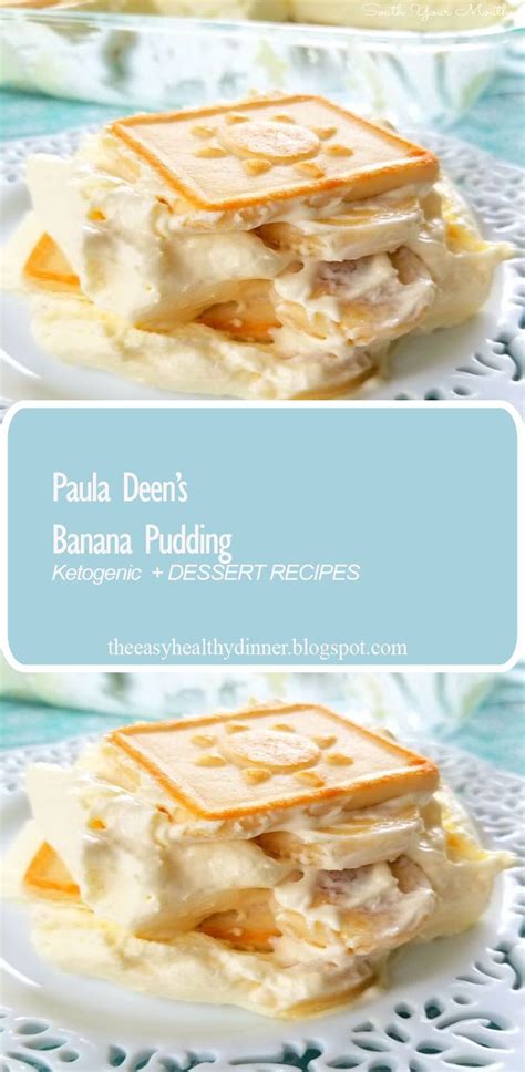 I love taking it to potluck dinners, church functions, dinner with friends and family, cookouts, holidays. Paula Deen's Banana Pudding | Banana pudding, Thanksgiving ...