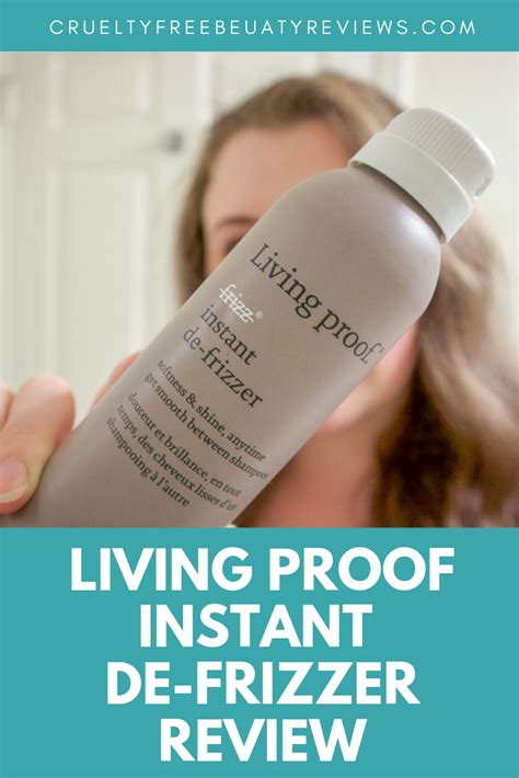 Is your shampoo really crueltyfree? Living Proof Instant De-Frizzer Review | Cruelty free ...