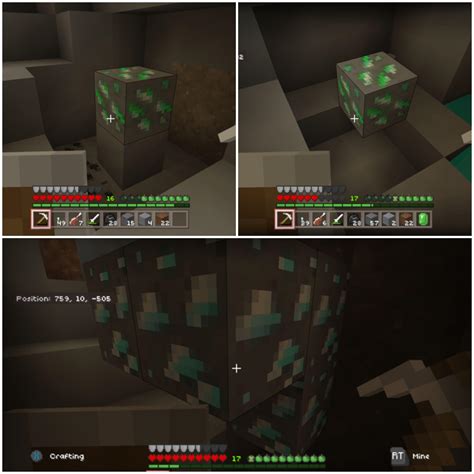 Check spelling or type a new query. I found two emeralds and a diamond vein all within 15 ...