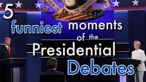 In a debate, opposing arguments are put forward to argue for opposing viewpoints. Presidential debates 2016 - Funniest moments - YouTube