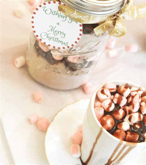 They're individually wrapped so they'd be the perfect treat for a gift basket or to gift individually. Hot Cocoa Mix in a Jar - Christmas Gift Idea - At Home ...