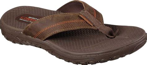 Shop skechers' relaxed, sport, casual and outdoor sandals: Skechers Relaxed Fit Reggae Cobano Thong Sandal in Brown ...
