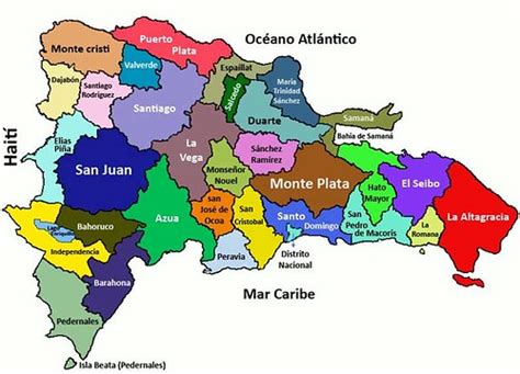 ¿cómo colorear el mapa de república dominicana? mapa politico de republica dominicana | Arleco ...
