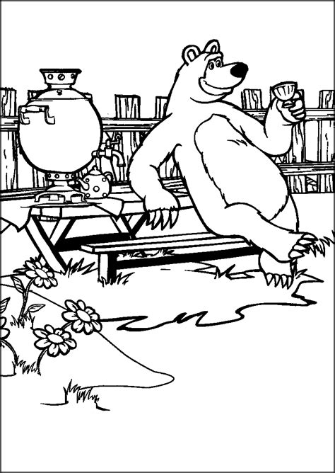 Check spelling or type a new query. Masha and the Bear Coloring Pages