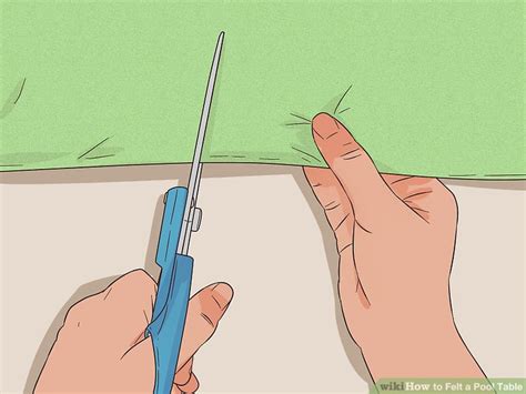 See our guidelines for cleaning the felt on your pool table! How to Felt a Pool Table (with Pictures) - wikiHow