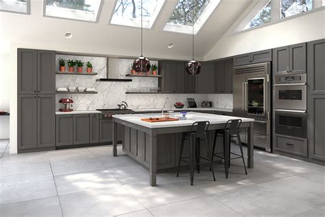 Our cabinets are made from real wood not particle board, so you can get the beautiful and functional kitchen or bathroom you dream of without the worry that they won't stand the test of time. Buy Midtown Gray Kitchen Cabinets Online