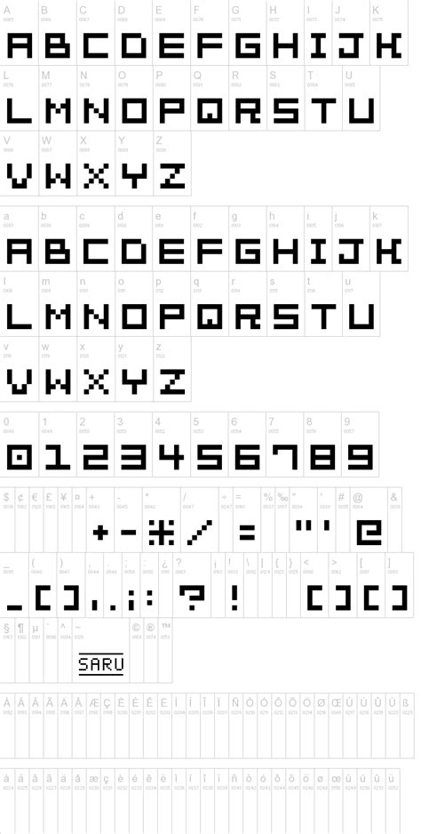 Zudem sind einige steuerzeichen vorhanden, die das alphabet flexibel erweitern kann. Bit Trip 7 Font | dafont.com