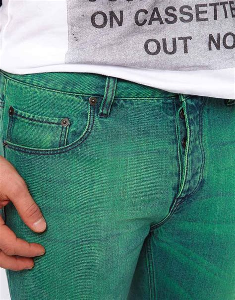 Instead, they should be the main focus of an outfit. Lyst - Asos Slim Jeans with Acid Wash in Green for Men