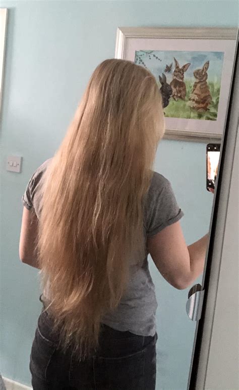 My tailbone length hair is the longest it's ever been, I want to reach classic length as soon as ...