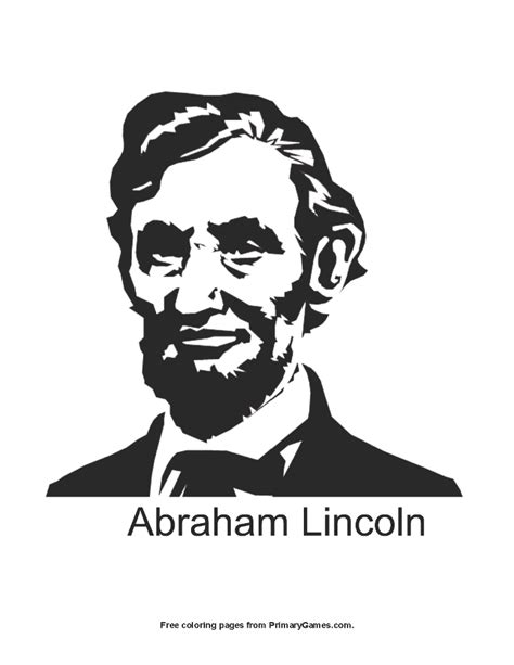 We hope you enjoyed our collection of free printable abraham lincoln coloring sheets. Abraham Lincoln Coloring Page | Printable President's Day ...
