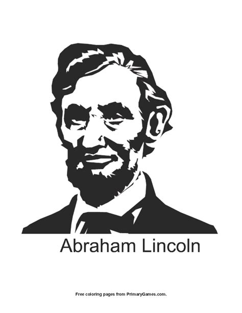 Both abraham lincoln and george washington's birthdays are in february. Abraham Lincoln Coloring Page | Printable President's Day ...