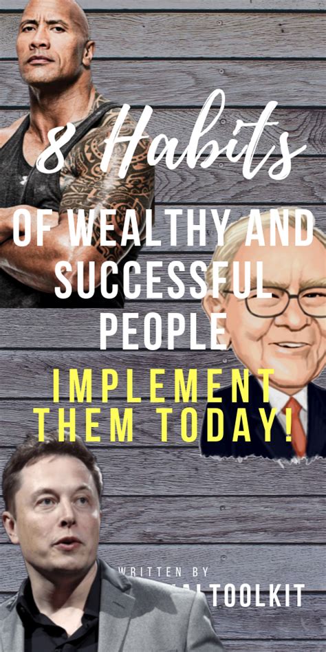 8 Habits Of Wealthy and Successful People | Successful people, Money ...