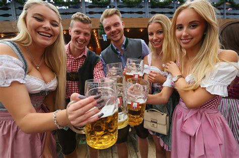 Busty blonde lesb gets crazy. Oktoberfest 2017: Beer, booze and lots of boobs as ...