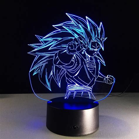 Scegli la consegna gratis per riparmiare di più. Lampe de chevet à LED 7 couleurs de Son Goku SSJ3 Télécommande | Dragon ball super, Dragon ball ...