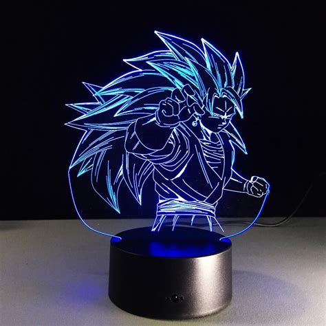 Bu eğlenceli oyuncaklar gerçekçi, zarif ve iso sertifikalarına sahip. Lampe de chevet à LED 7 couleurs de Son Goku SSJ3 ...