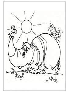 Are there any free coloring pages for kids? Rhino Coloring Pages for child - Preschool and ...