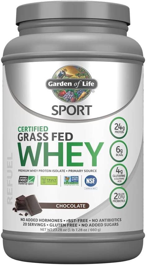 Similar to other raw organic protein powders, garden of life is taken after strenuous activity for maximum effect. Garden Of Life Grass Fed Whey Protein Isolate, Chocolate